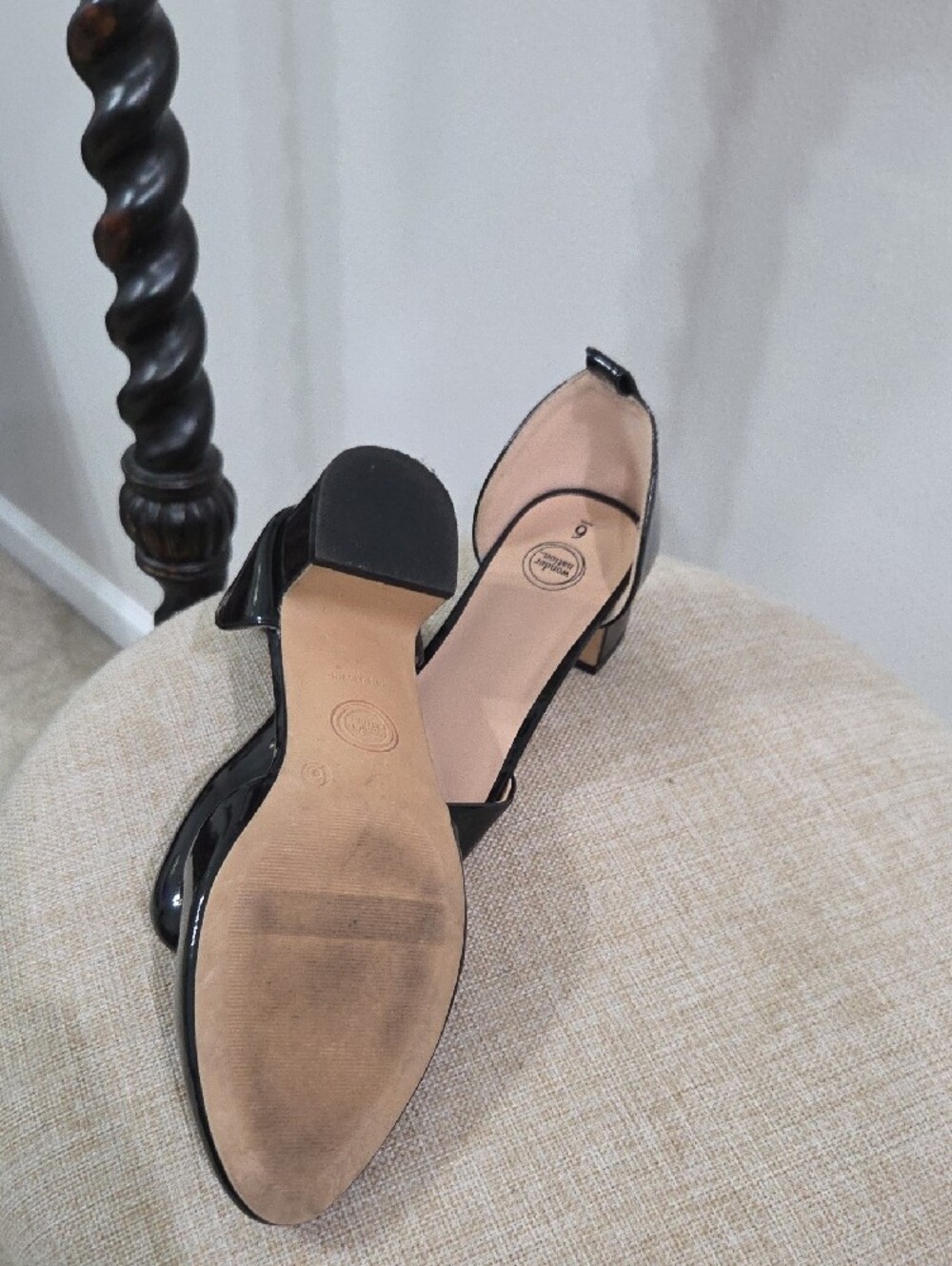 Wonder Nation Women's Black Patent D'Orsay Heels - Picture 3 of 4